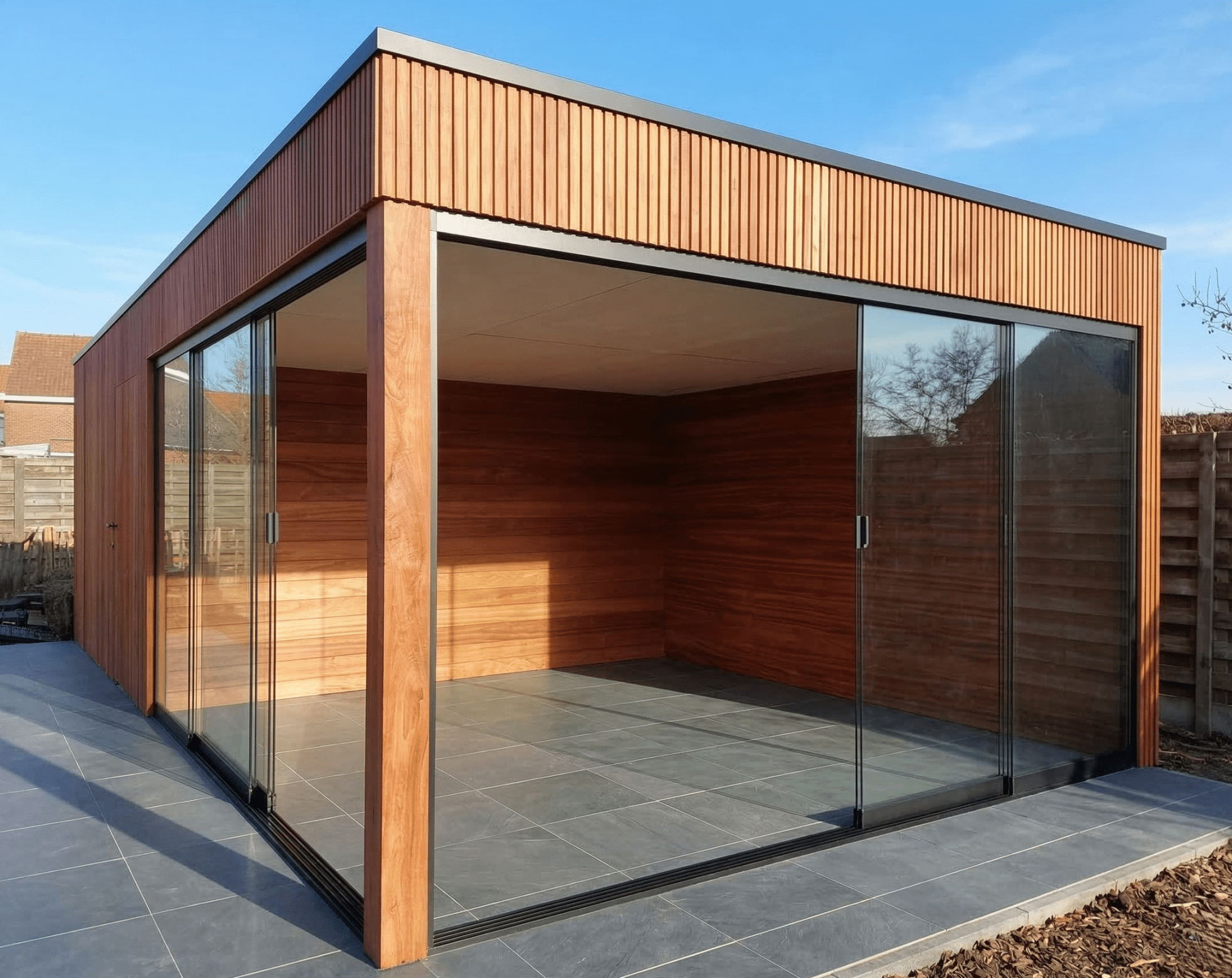 tuinkamer padouk triple