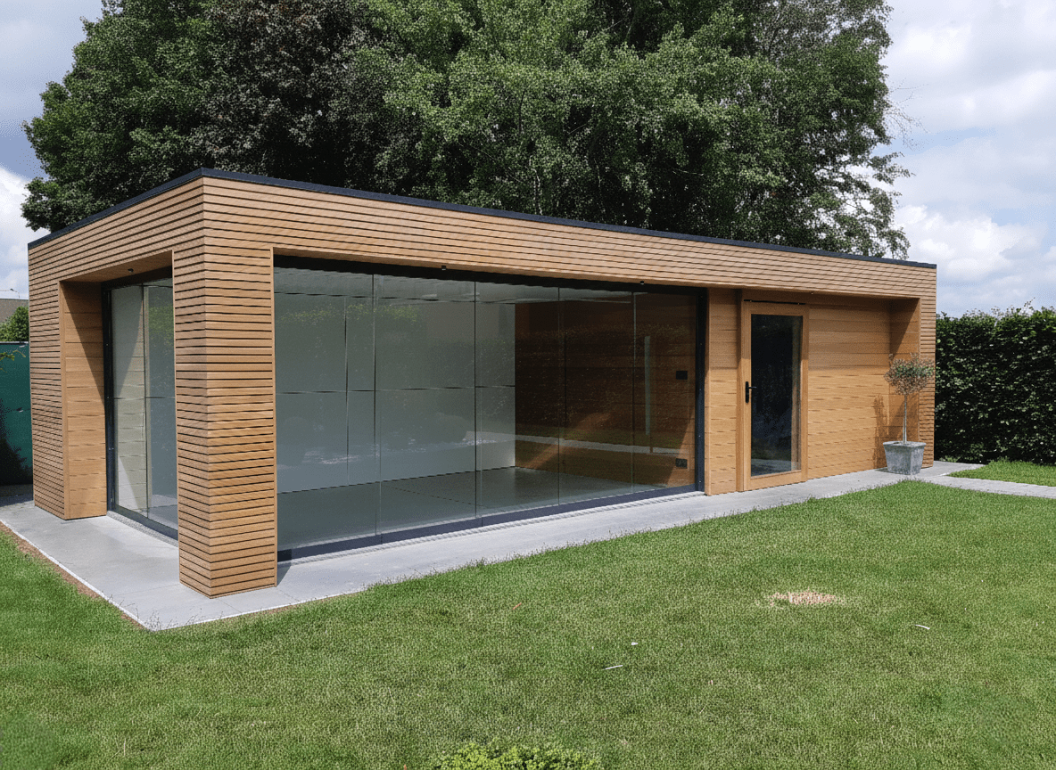 tuinkamer thermo wood ayous triple